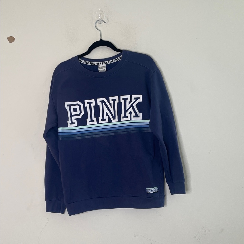 Victoria's Secret Blue Sweatshirt with PINK Logo